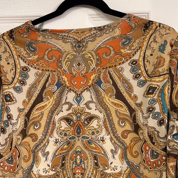 Allison Daley Multicolor Paisley Blouse - Picture 8 of 12